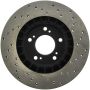 Stoptech 128.40048R 00-09 Honda S2000 Front Drilled Right Rotor