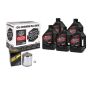 Maxima 90-129015PC V-Twin Quick Change Kit Synthetic w/Chrome Filter Milwaukee-Eight