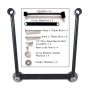 Willie & Max 58633-00 Universal Saddlebag Hard Mount Steel Kit - Black