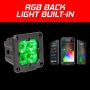 XKGLOW XK065002-D-KIT XK Glow Flush Mount XKchrome 20w LED Cube Light w/ RGB Accent Light Kit w/ Cntrlr- Driving Beam 2pc