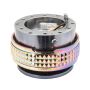NRG Quick Release Kit - Pyramid Edition - Gunmetal Body / Neochrome Pyramid Ring