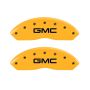 MGP 2 Caliper Covers Engraved Front GMC Yellow Finish Black Characters 1997 GMC Yukon