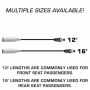 Rugged Radios CS-STX-12 STX STEREO Straight Cable to Intercom (Select Length) 12 Feet