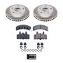 PowerStop SC2126 Semi-Coated Rotor and Low-Dust Ceramic Brake Pad Kit