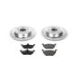PowerStop K4585 Z23 Daily Driver Carbon-Fiber Ceramic Brake Pad and Drilled & Slotted Rotor Kit