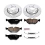 PowerStop K877 Z23 Daily Driver Carbon-Fiber Ceramic Brake Pad and Drilled & Slotted Rotor Kit