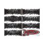 Hardline CHBKG400 Boat Lettering Registration Kit 3 in. - 400 Chrome/Black