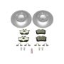 PowerStop ESK941 Genuine Geomet Coated Rotors, ECE-R90 Brake Pads + Hardware Kit