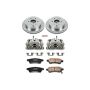 PowerStop KCOE4621 OE Stock Replacement Low-Dust Ceramic Brake Pad, Rotor and Caliper Kit