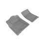 3D MAXpider 2014-2018 Chevrolet/GMC Silverado/Sierra Regular Cab Kagu 1st Row Floormat - Gray