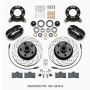 Wilwood 140-13476-D Forged Dynalite-M Front Kit 11.30in 1 PC Rotor&Hub-Drill 65-69 Mustang Disc & Drum Spindle