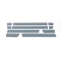 Putco 9751410BP 09-14 Ford F-150 Reg Cab 8ft Long Box - 7in Wide (10pcs) Black Platinum Rocker Panels