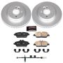 PowerStop CRK6739 Genuine Geomet Coated Rotor and Carbon-Fiber Ceramic Brake Pad Kit