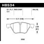 Hawk Performance HB534D.750 ER-1 Disc Brake Pad