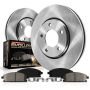 PowerStop KOE9105 OE Stock Replacement Low-Dust Ceramic Brake Pad and Rotor Kit