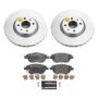 PowerStop ESK6426 Genuine Geomet Coated Rotors, ECE-R90 Brake Pads + Hardware Kit