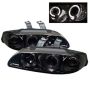 SPYDER 5010865 Projector Headlights - LED Halo - Amber Reflector - Smoke