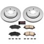 PowerStop CRK1631 Genuine Geomet Coated Rotor and Low-Dust Ceramic Brake Pad Kit