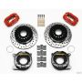 Wilwood 140-9228-DR Forged Dynalite P/S P-B Kit Drilled-Red 2005-2014 Mustang