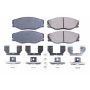 PowerStop 17-604 PowerStop - Z17 Low-Dust Ceramic Brake Pads with Hardware