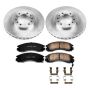 PowerStop KOE4981 OE Stock Replacement Low-Dust Ceramic Brake Pad and Rotor Kit
