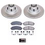 PowerStop SC1923 Semi-Coated Rotor and Low-Dust Ceramic Brake Pad Kit