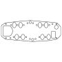 Cometic Gasket C15121 Cometic Ford 8BA/8CM Flathead V8 .060in KF Intake Manifold Gasket - 1948-1953