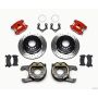 Wilwood 140-12214-DR D154 P/S P-B Kit Drilled-Red Mopar/Dana 2.36in Off w/Snap Ring Brng