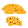 MGP 32003SMGPYL 4 Caliper Covers Engraved Front & Rear  Yellow finish black ch