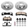 PowerStop K3132-36 Z36 Truck and SUV Carbon-Fiber Ceramic Brake Pad and Drilled & Slotted Rotor Kit