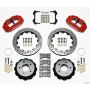 Wilwood 140-11920-DR Narrow Superlite 4R Rear Kit 12.88in Drilled Red 84-87 Corvette C4