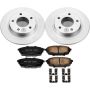 PowerStop CRK792 Genuine Geomet Coated Rotor and Low-Dust Ceramic Brake Pad Kit