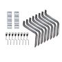 Lund 92-00 Chevy CK Crew Cab EZ Running Board Mounting Bracket Kit - Brite
