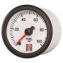 AutoMeter ST3356 Stack 52mm 0-100 PSI 1/8in NPTF Male Pro Stepper Motor Fuel Pressure Gauge - White