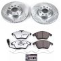 PowerStop K4623-26 Z26 Street Performance Ceramic Brake Pad and Drilled & Slotted Rotor Kit