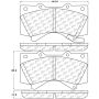 Stoptech 319.13030 2008 Lexus LX570 Front Truck & SUV Brake Pad