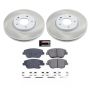 PowerStop SC5377 Semi-Coated Rotor and Low-Dust Ceramic Brake Pad Kit