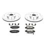 PowerStop K2439 Z23 Daily Driver Carbon-Fiber Ceramic Brake Pad and Drilled & Slotted Rotor Kit