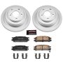 PowerStop CRK448 Genuine Geomet Coated Rotor and Low-Dust Ceramic Brake Pad Kit