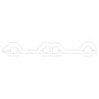 Cometic Gasket C5417-064 Cometic Chevy Gen1 Small Block V8 .064in ArmorCore Exhaust Manifold Gskt Set-Brodix Race-Rite Heads
