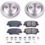 PowerStop KOE7341 OE Stock Replacement Low-Dust Ceramic Brake Pad and Rotor Kit