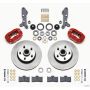 Wilwood 140-13653-R Forged Dynalite-M Front Kit 11.30in 1 PC Rotor&Hub Red 60-68 Ford / Mercury Full Size