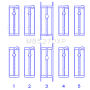 King 03-05 Dodge Neon SRT4 2.4L (Size 0.50 Oversized) Performance Main Bearing Set