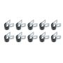 QUICKCAR RACING PRODUCTS QRP66-852 Alum Line Clamps 3/8in 10pk