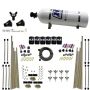 Nitrous Express 80020-15 8-CYL TRIPLE-D DRY DIRECT PORT, 3 STAGE DRY, 6 SOLENOIDS W/ 15LB BOTTLE