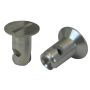 Moroso 71296 Quick Fastener - Flush Head - 5/16in x .450in - Aluminum - 10 Pack
