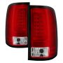 SPYDER 5084767 LED Tail Lights - Version 2 - Red Clear