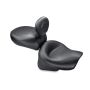 Mustang Motorcycle 79235 Mustang 00-08 Kawasaki Classic FI, Nomad FI Vintage 2PC Seat w/Driver Backrest - Black