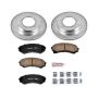 PowerStop K5259 Z23 Daily Driver Carbon-Fiber Ceramic Brake Pad and Drilled & Slotted Rotor Kit