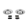 PowerStop K2451 Z23 Daily Driver Carbon-Fiber Ceramic Brake Pad and Drilled & Slotted Rotor Kit